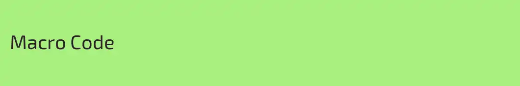 Macro Code